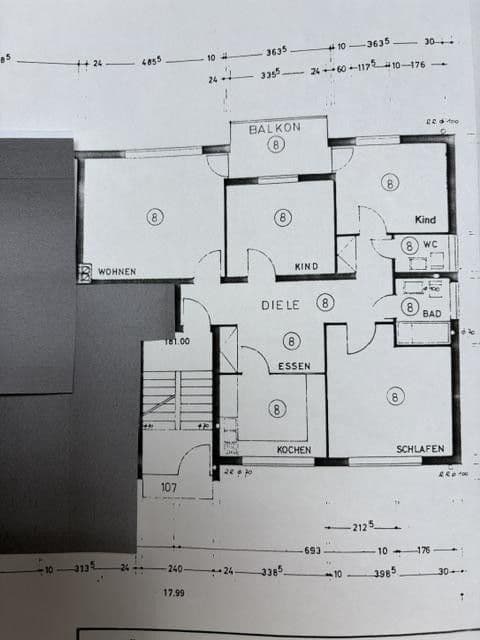 Pronájem bytu 4+1 90 m², Lützowstr. 107, Hagen, Severní Porýní-Vestfálsko Pronájem bytu 4+1 90 m², Lützowstr. 107, Hagen, Severní Porýní-Vestfálsko