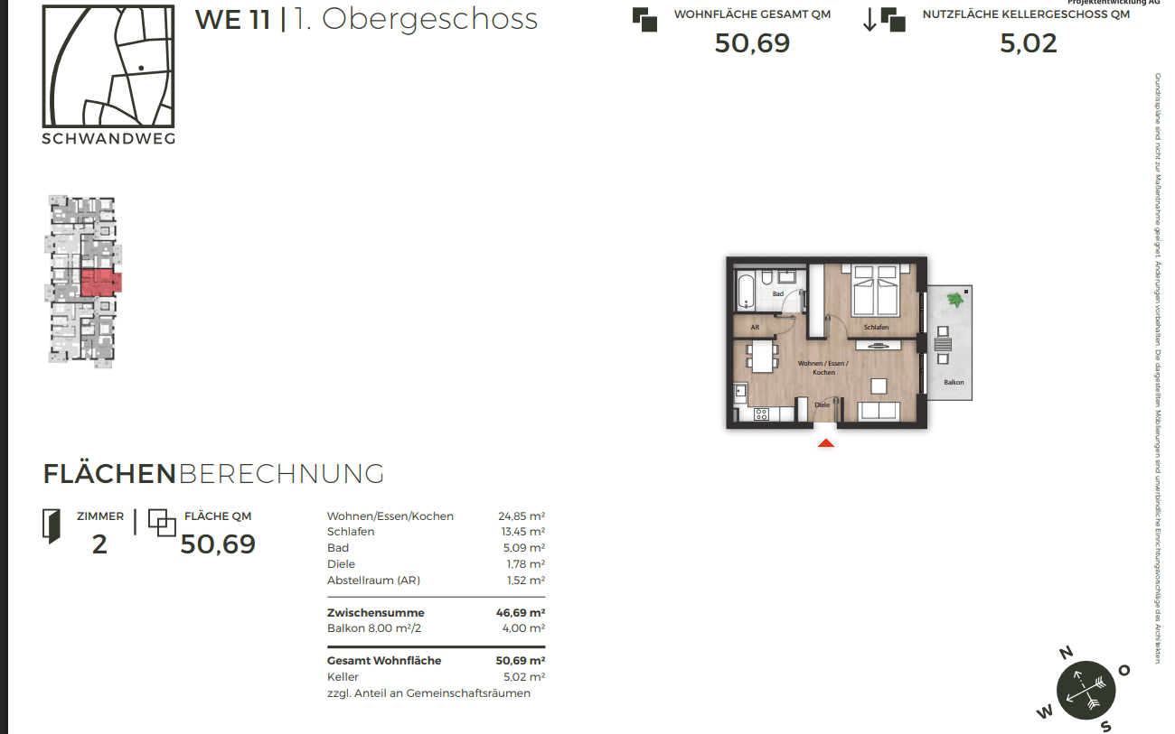 Prodej bytu 2+1 51 m², Schwandweg 45, Fürth, Bavorsko Prodej bytu 2+1 51 m², Schwandweg 45, Fürth, Bavorsko