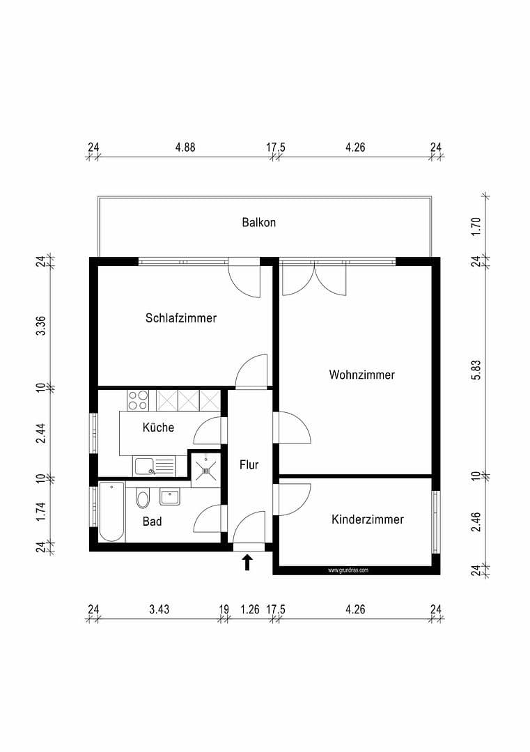 Pronájem bytu 3+1 88 m², Samansstr. 17, Bonn, Severní Porýní-Vestfálsko Pronájem bytu 3+1 88 m², Samansstr. 17, Bonn, Severní Porýní-Vestfálsko