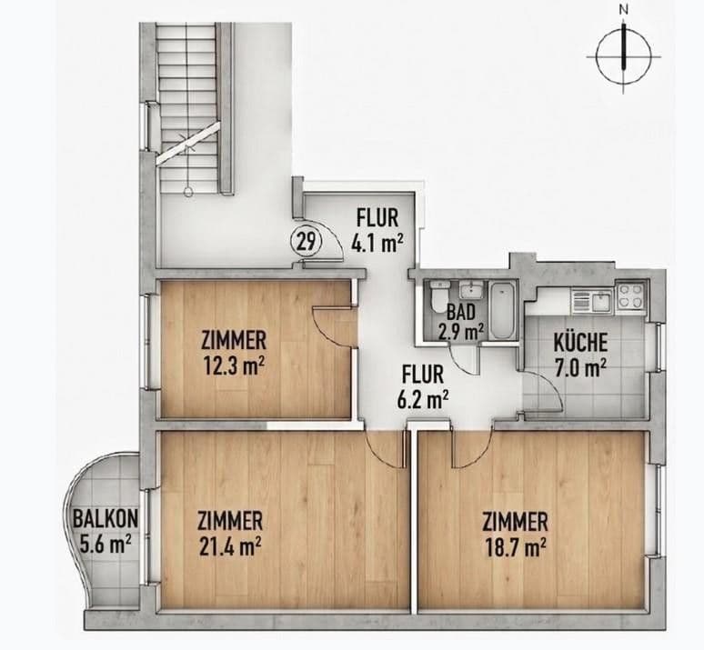 Prodej bytu 3+1 76 m², München Bogenhausen, Bavorsko Prodej bytu 3+1 76 m², München Bogenhausen, Bavorsko