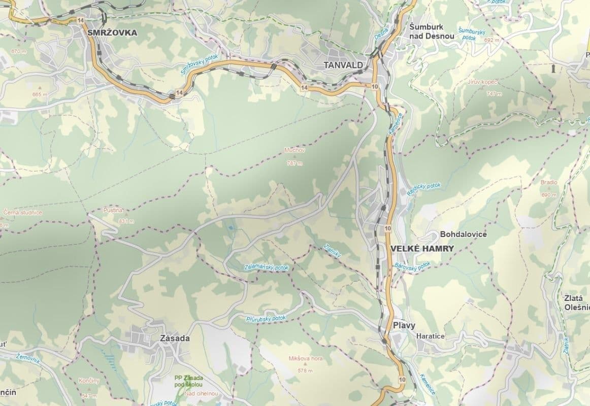 Prodej pozemku 1.430 m², Velké Hamry, Liberecký kraj Prodej pozemku 1.430 m², Velké Hamry, Liberecký kraj