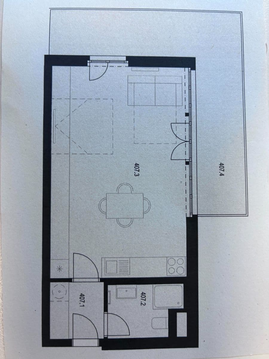 Pronájem bytu 1+kk 40 m², Hartigova, Praha, Praha Pronájem bytu 1+kk 40 m², Hartigova, Praha, Praha