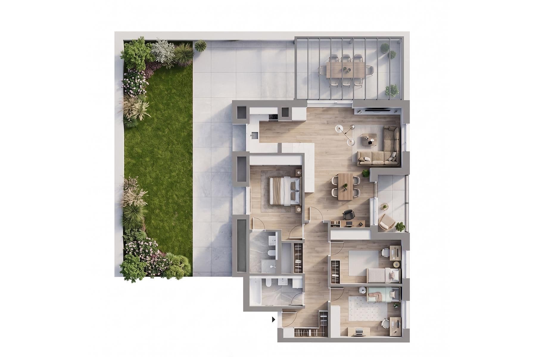 Prodej bytu 4+kk 114 m², Strnadových, Praha, Praha Prodej bytu 4+kk 114 m², Strnadových, Praha, Praha