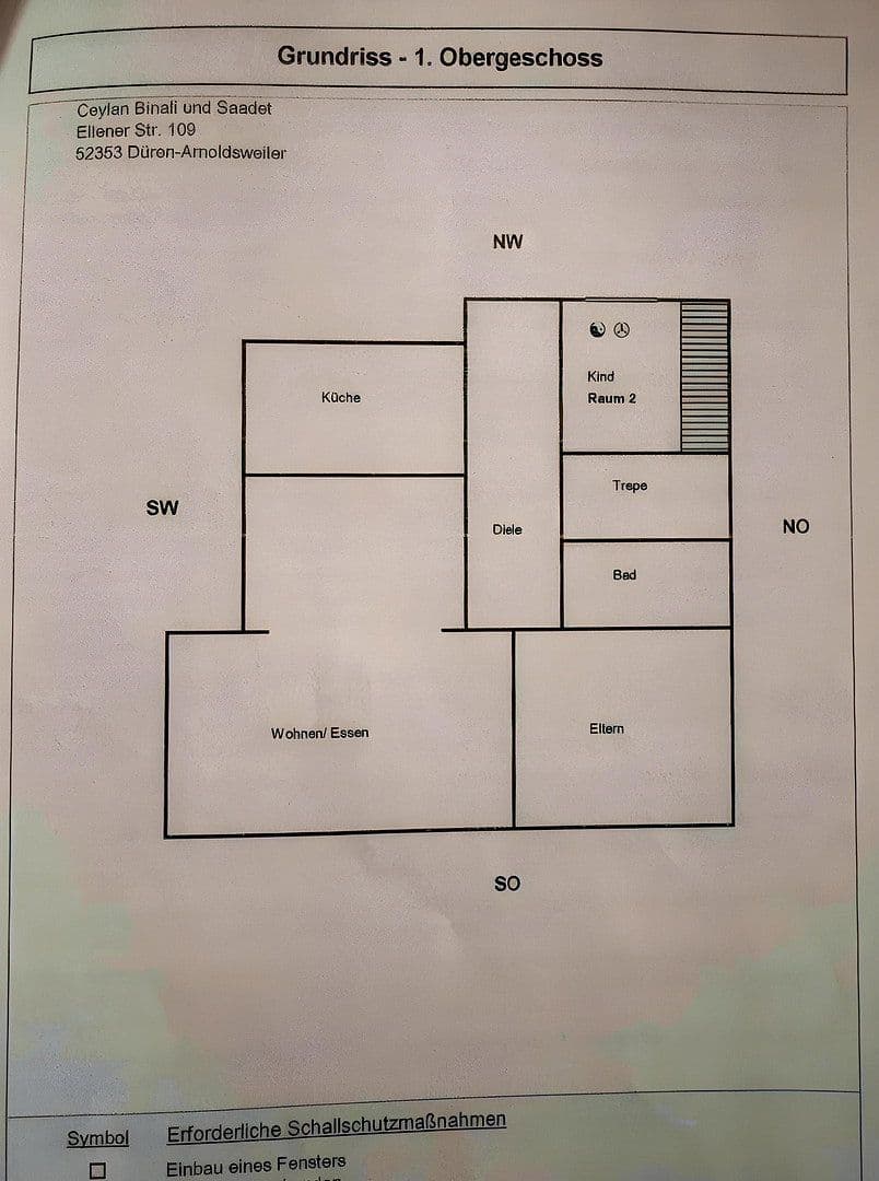 Pronájem bytu 3+1 92 m², Ellener Straße 109, Düren, Severní Porýní-Vestfálsko Pronájem bytu 3+1 92 m², Ellener Straße 109, Düren, Severní Porýní-Vestfálsko