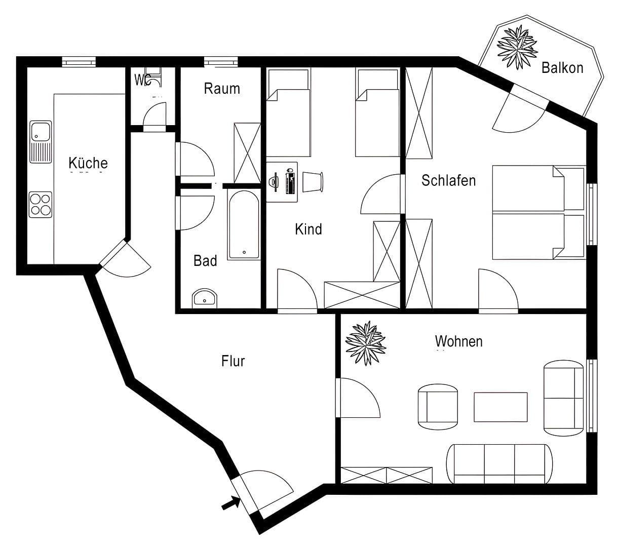 Pronájem bytu 3+kk 110 m², Valleystraße 19, München, Bavorsko Pronájem bytu 3+kk 110 m², Valleystraße 19, München, Bavorsko