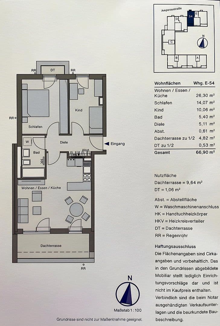 Pronájem bytu 3+1 66 m², Sanddornstr. 19, Moosburg an der Isar, Bavorsko Pronájem bytu 3+1 66 m², Sanddornstr. 19, Moosburg an der Isar, Bavorsko