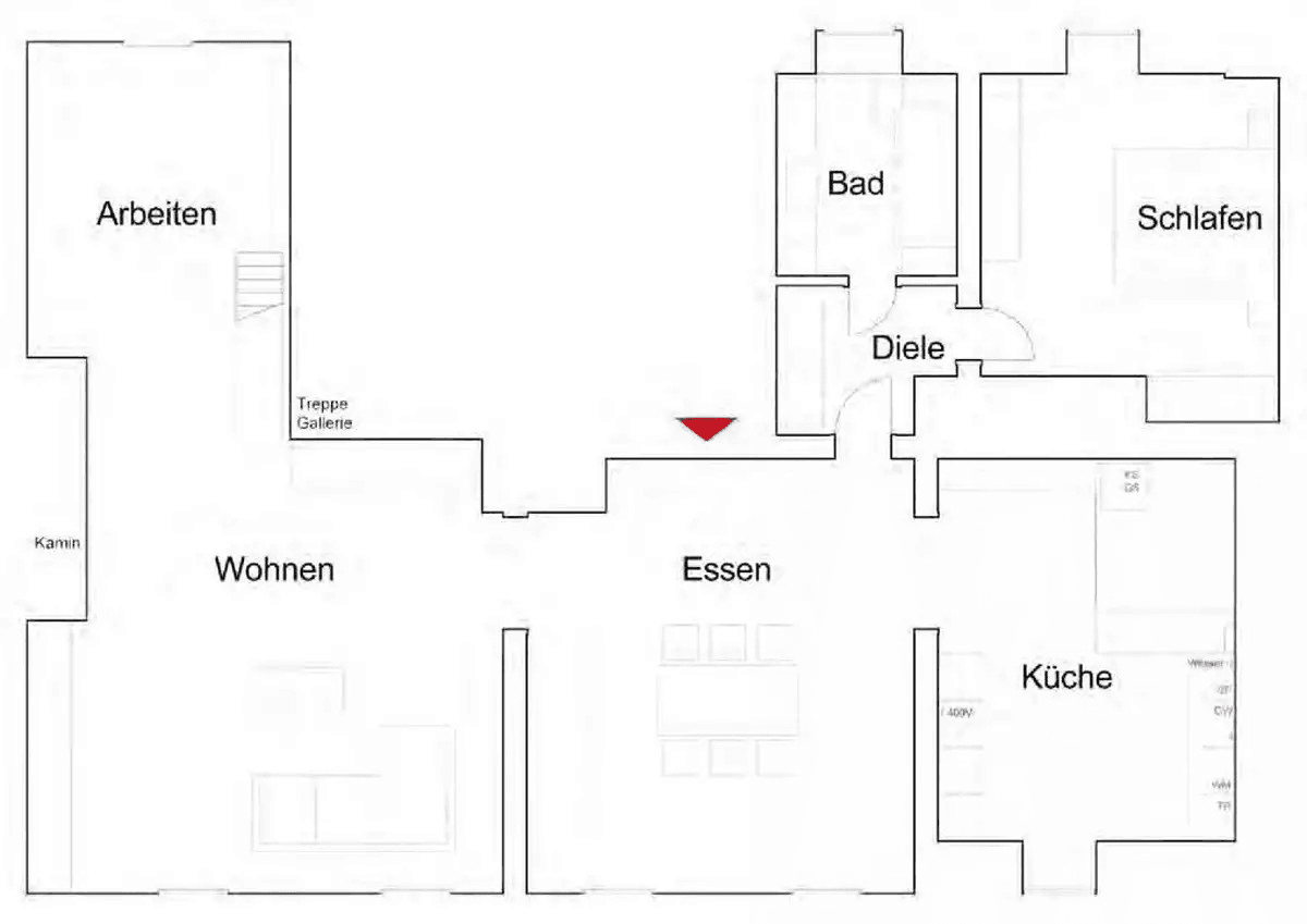 Pronájem bytu 2+kk 123 m², Köln, Severní Porýní-Vestfálsko Pronájem bytu 2+kk 123 m², Köln, Severní Porýní-Vestfálsko