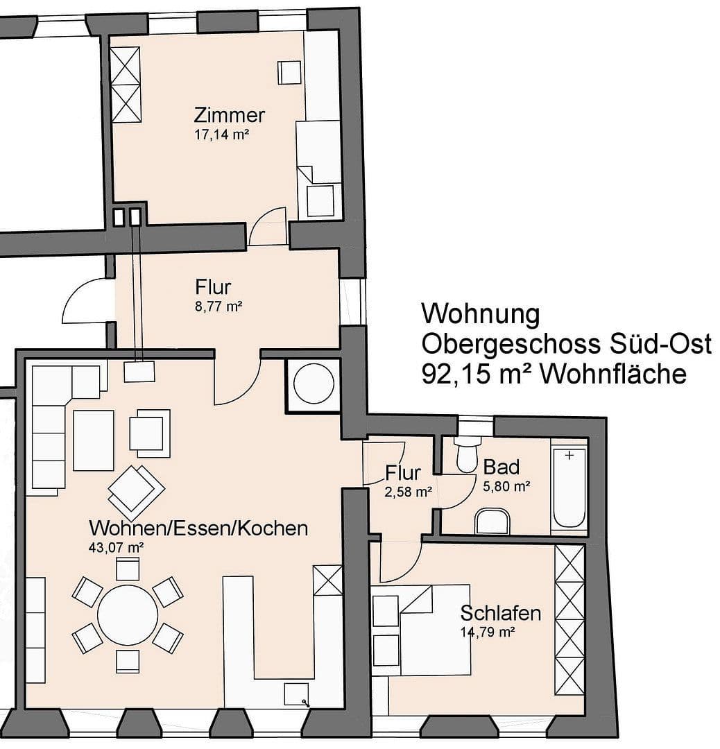Pronájem bytu 3+1 92 m², Marktstraße 59, Rennertshofen, Bavorsko Pronájem bytu 3+1 92 m², Marktstraße 59, Rennertshofen, Bavorsko
