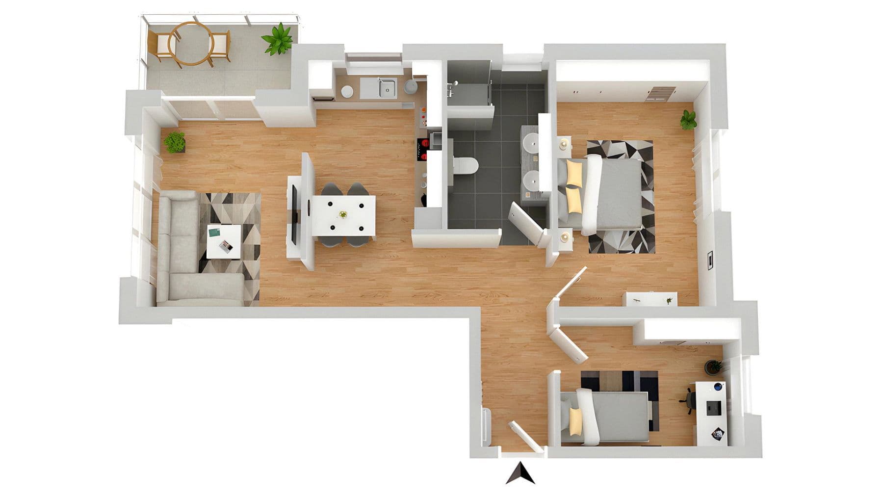 Pronájem bytu 3+1 73 m², Eschelbacherstraße 3, Montabaur, Porýní-Falc Pronájem bytu 3+1 73 m², Eschelbacherstraße 3, Montabaur, Porýní-Falc