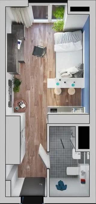 Pronájem bytu 1+1 25 m², Mönchengladbach, Severní Porýní-Vestfálsko Pronájem bytu 1+1 25 m², Mönchengladbach, Severní Porýní-Vestfálsko