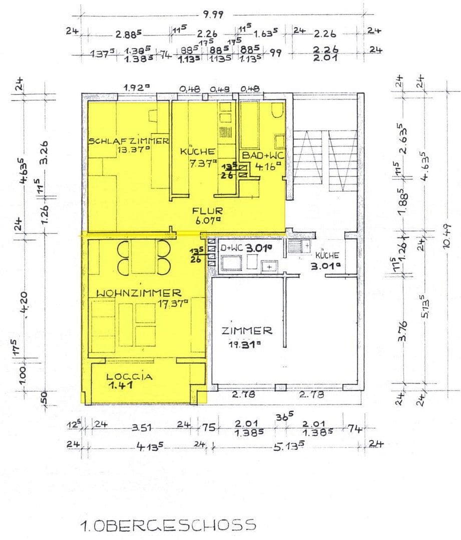 Pronájem bytu 2+1 50 m², Hauptstraße 22, Neckargemünd, Bádensko-Württembersko Pronájem bytu 2+1 50 m², Hauptstraße 22, Neckargemünd, Bádensko-Württembersko