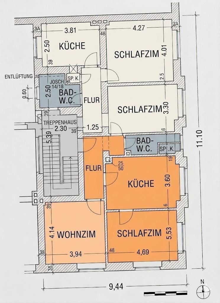 Pronájem bytu 2+1 65 m², Märkische Straße 207, Dortmund, Severní Porýní-Vestfálsko Pronájem bytu 2+1 65 m², Märkische Straße 207, Dortmund, Severní Porýní-Vestfálsko
