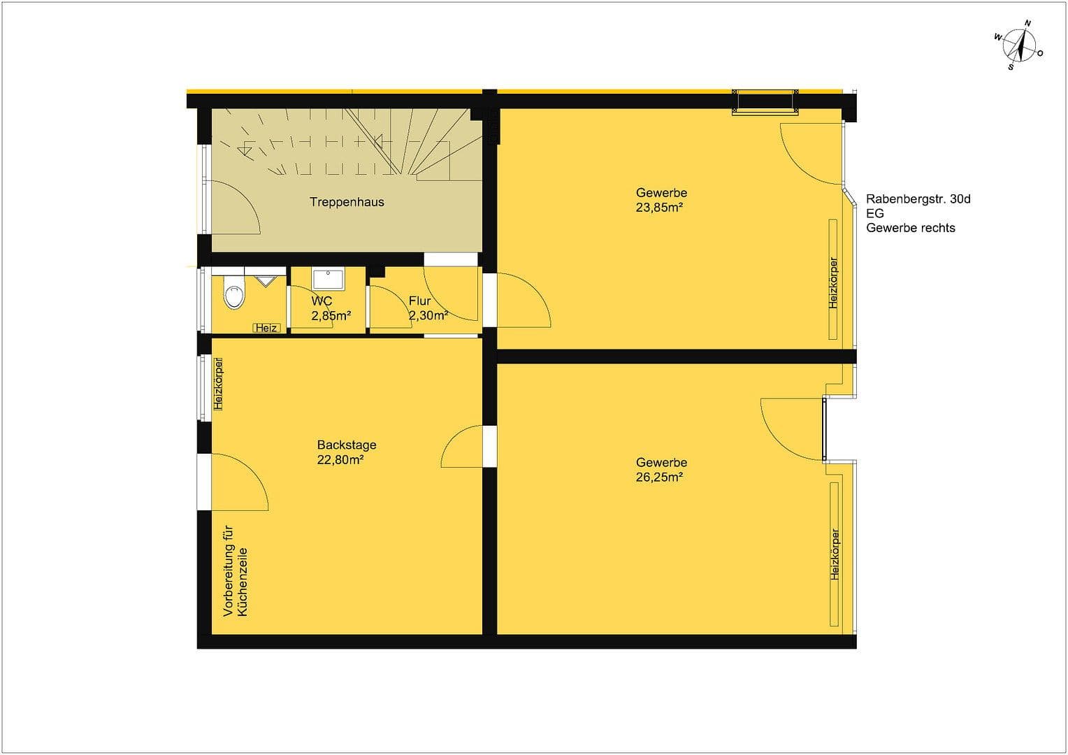 Pronájem kanceláře 78 m², Rabenbergstrasse 30d, Wolfsburg, Dolní Sasko Pronájem kanceláře 78 m², Rabenbergstrasse 30d, Wolfsburg, Dolní Sasko