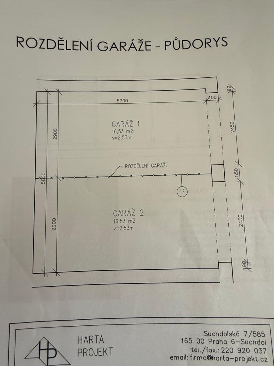 Pronájem garáže 16 m², Štorkánova, Praha, Praha Pronájem garáže 16 m², Štorkánova, Praha, Praha