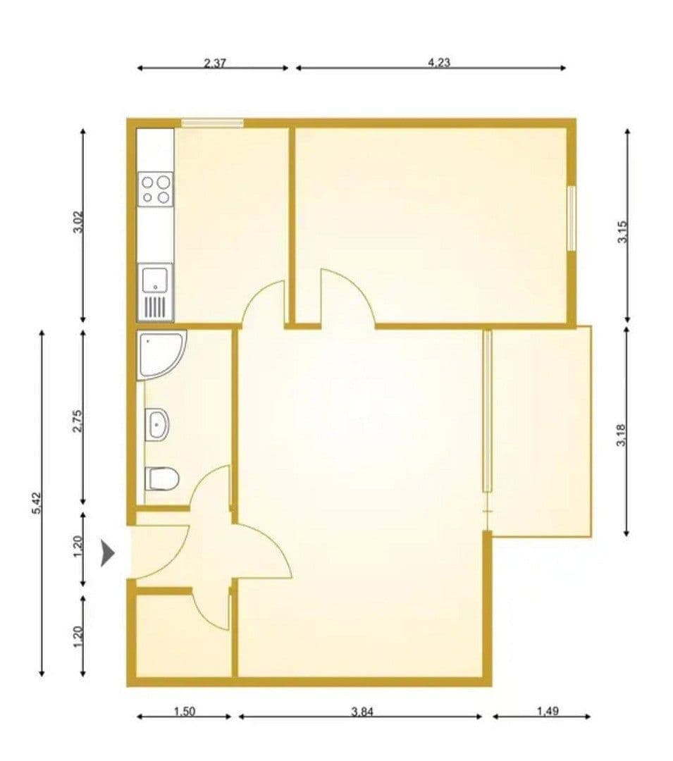 Prodej bytu 2+1 54 m², Brinkholt 17, Langenhagen, Dolní Sasko Prodej bytu 2+1 54 m², Brinkholt 17, Langenhagen, Dolní Sasko
