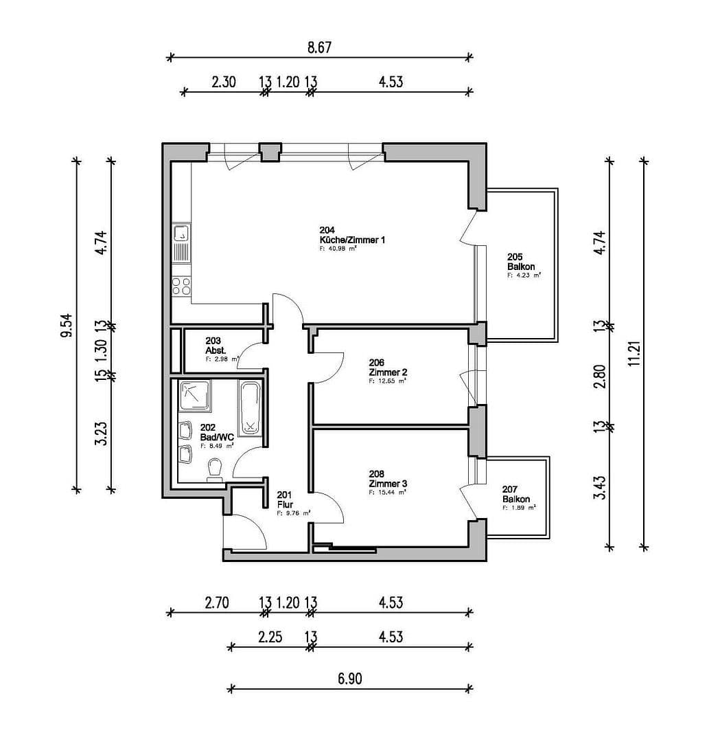 Prodej bytu 3+1 96 m², Bremen, Bremen Prodej bytu 3+1 96 m², Bremen, Bremen
