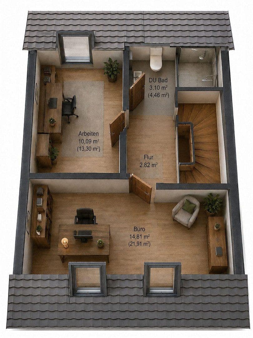Pronájem domu 134 m², pozemek 243 m², Mering, Bavorsko Pronájem domu 134 m², pozemek 243 m², Mering, Bavorsko
