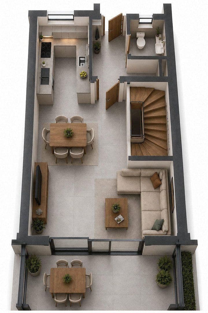 Pronájem domu 134 m², pozemek 243 m², Mering, Bavorsko Pronájem domu 134 m², pozemek 243 m², Mering, Bavorsko