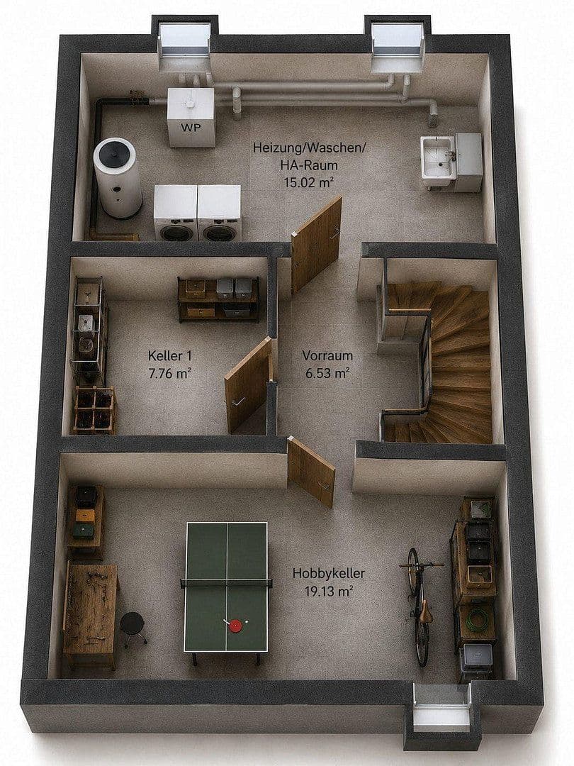Pronájem domu 134 m², pozemek 243 m², Mering, Bavorsko Pronájem domu 134 m², pozemek 243 m², Mering, Bavorsko