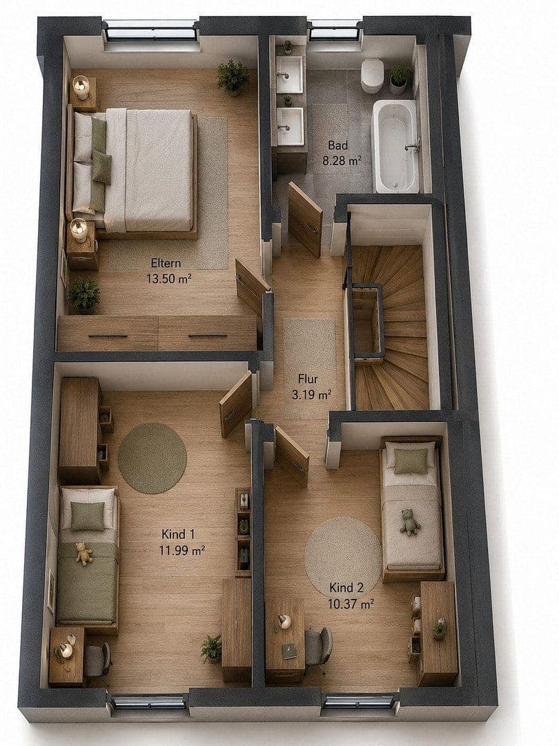 Pronájem domu 134 m², pozemek 243 m², Mering, Bavorsko Pronájem domu 134 m², pozemek 243 m², Mering, Bavorsko