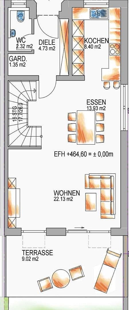 Pronájem domu 146 m², pozemek 266 m², Ellwangen (Jagst), Bádensko-Württembersko Pronájem domu 146 m², pozemek 266 m², Ellwangen (Jagst), Bádensko-Württembersko