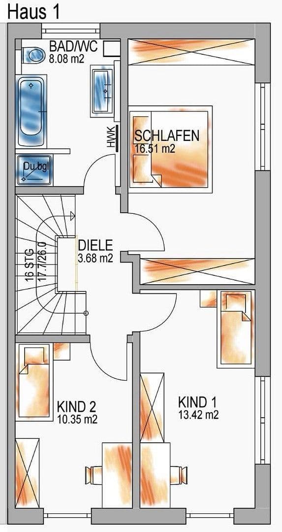 Pronájem domu 146 m², pozemek 266 m², Ellwangen (Jagst), Bádensko-Württembersko Pronájem domu 146 m², pozemek 266 m², Ellwangen (Jagst), Bádensko-Württembersko