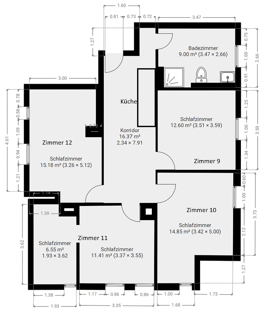 Pronájem bytu 4+1 87 m², Cölbe, Hessen Pronájem bytu 4+1 87 m², Cölbe, Hessen