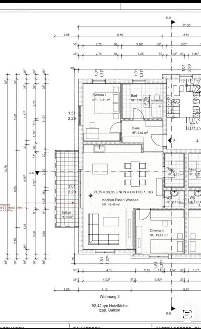 Pronájem bytu 3+1 99 m², Verbindungsweg 3, Velten, Braniborsko Pronájem bytu 3+1 99 m², Verbindungsweg 3, Velten, Braniborsko