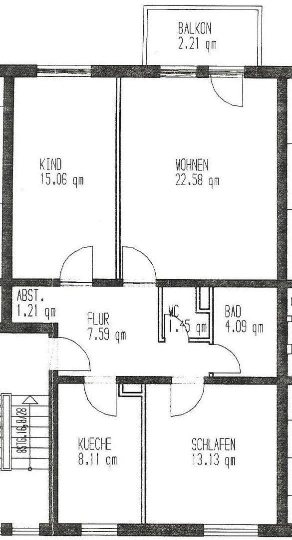 Pronájem bytu 3+1 76 m², Friedrich-Weick-Str. 18, Karlsruhe, Bádensko-Württembersko Pronájem bytu 3+1 76 m², Friedrich-Weick-Str. 18, Karlsruhe, Bádensko-Württembersko