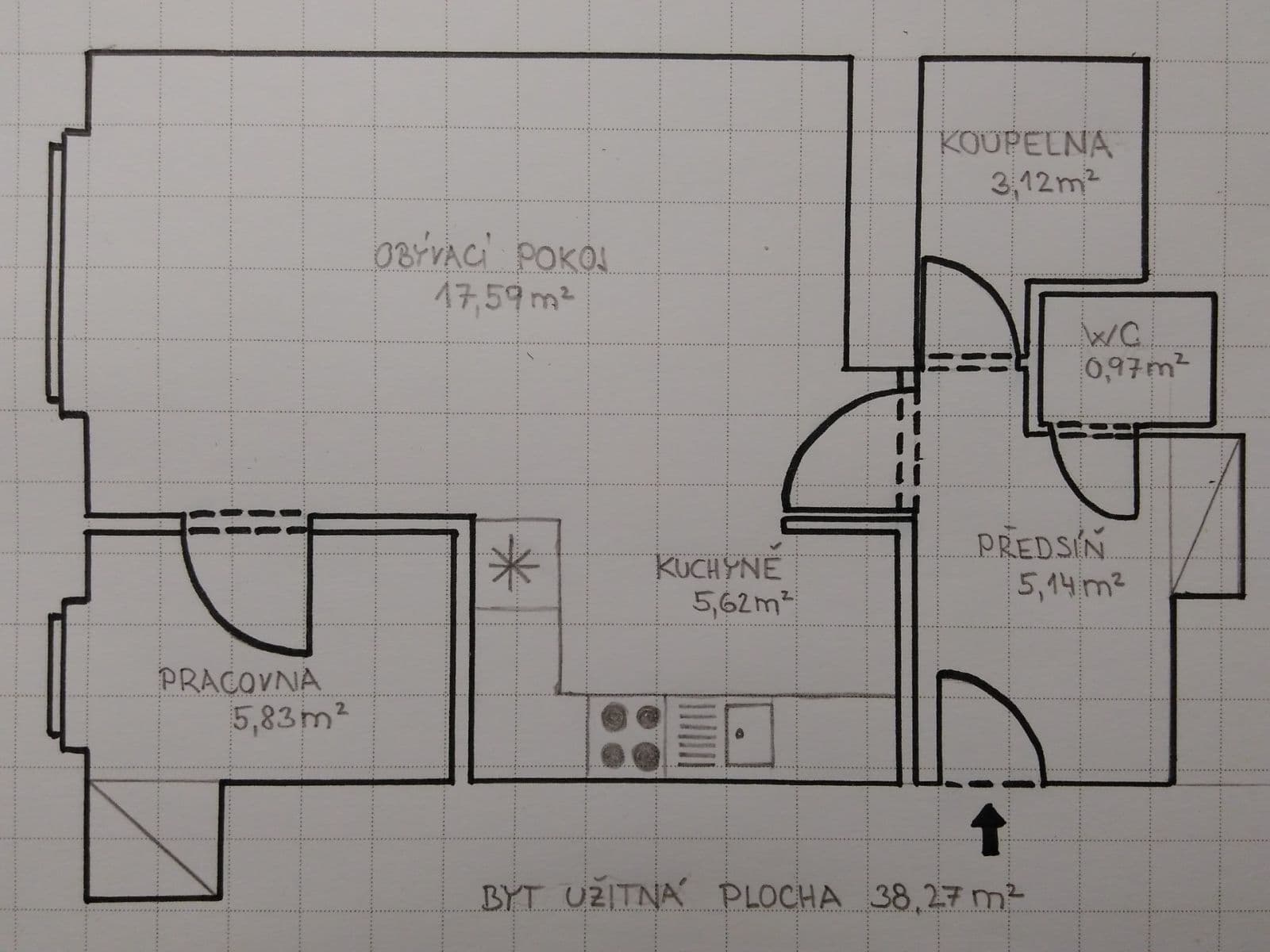Pronájem bytu 2+kk 38 m², 5. května, Praha, Praha Pronájem bytu 2+kk 38 m², 5. května, Praha, Praha