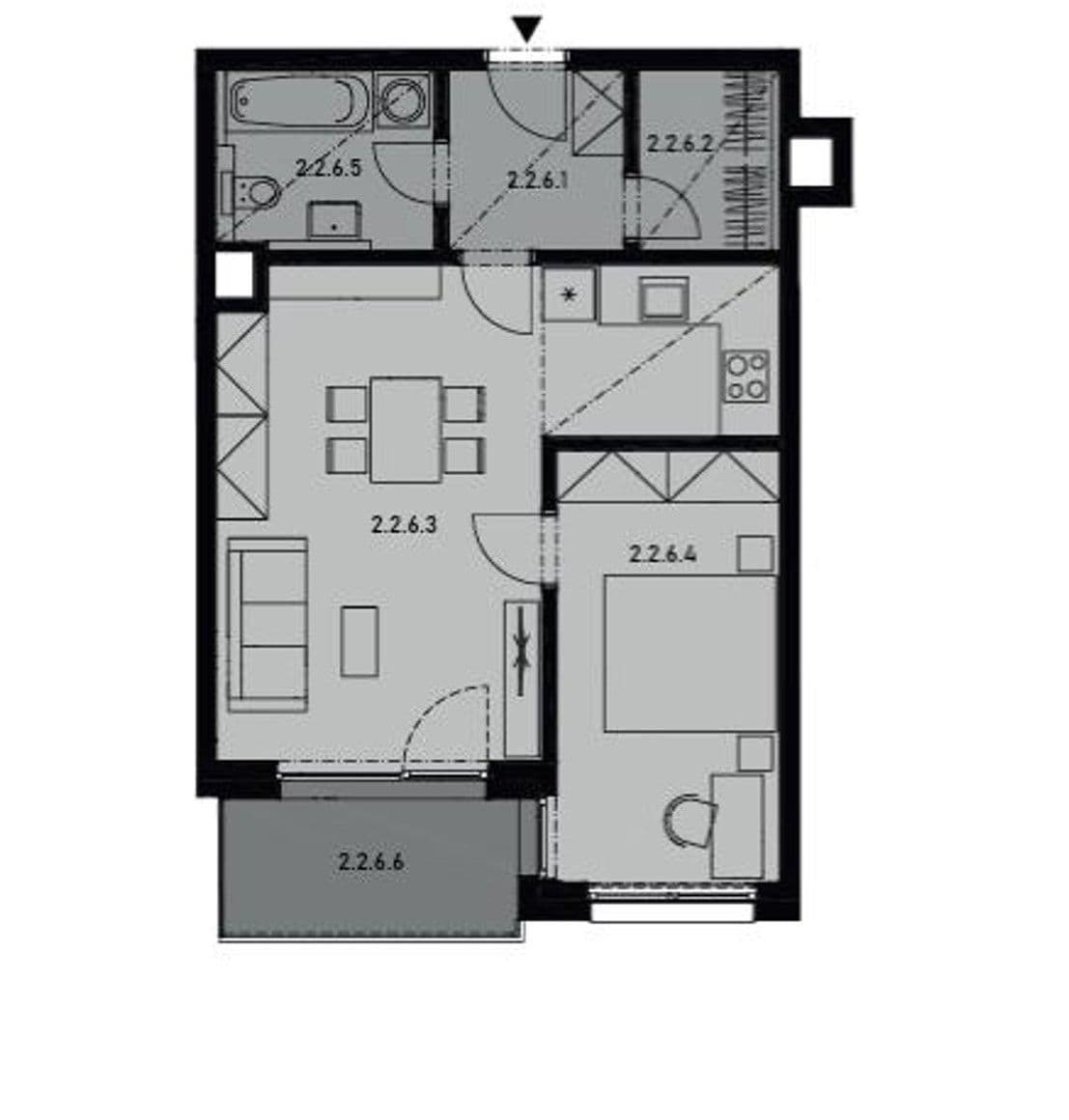Pronájem bytu 2+kk 56 m², Divíškové, Praha, Praha Pronájem bytu 2+kk 56 m², Divíškové, Praha, Praha