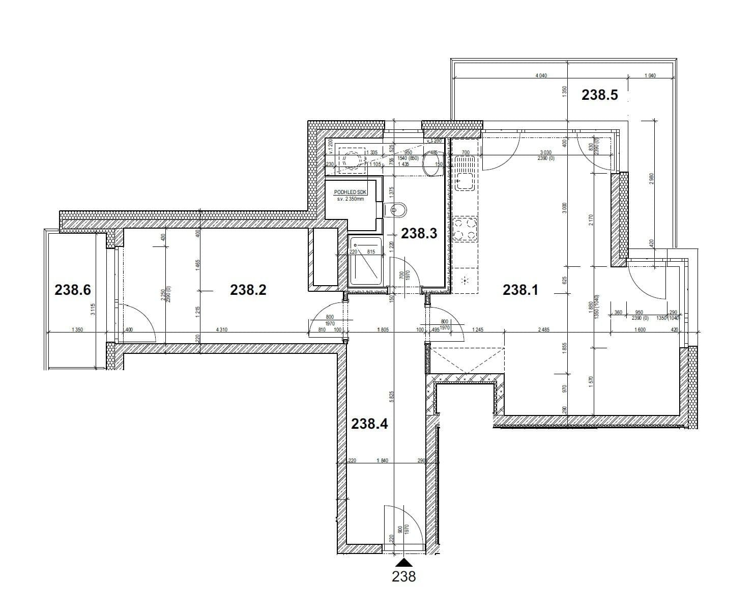 Pronájem bytu 2+kk 64 m², Gerstelova, Praha, Praha Pronájem bytu 2+kk 64 m², Gerstelova, Praha, Praha