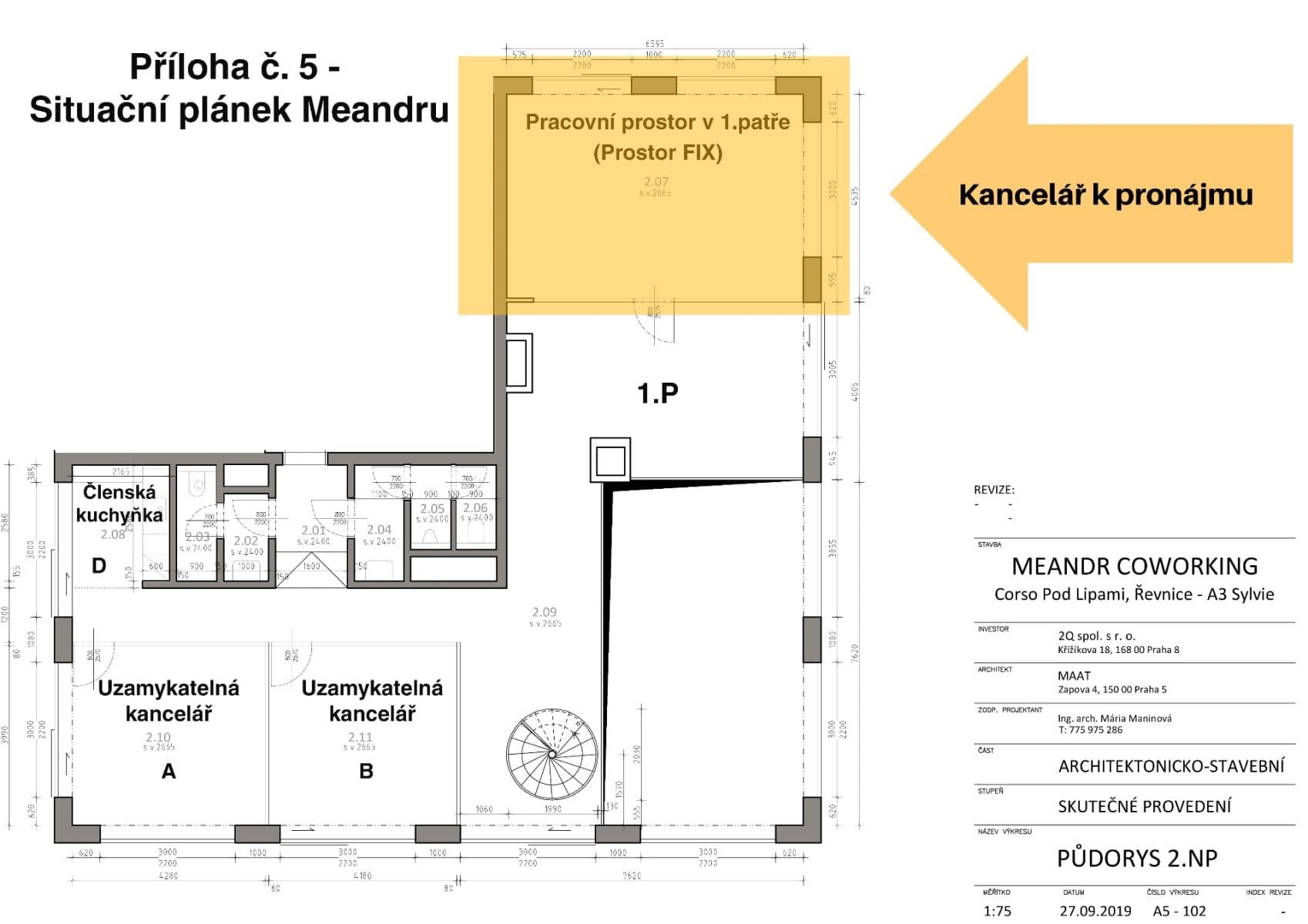 Pronájem kanceláře 29 m², nám. Krále Jiřího z Poděbrad, Řevnice, Středočeský kraj Pronájem kanceláře 29 m², nám. Krále Jiřího z Poděbrad, Řevnice, Středočeský kraj