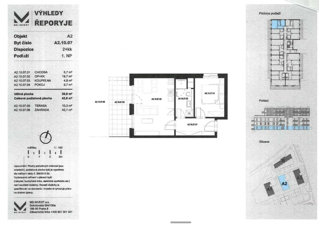 Pronájem bytu 2+kk 40 m², Jáchymovská, Praha, Praha Pronájem bytu 2+kk 40 m², Jáchymovská, Praha, Praha