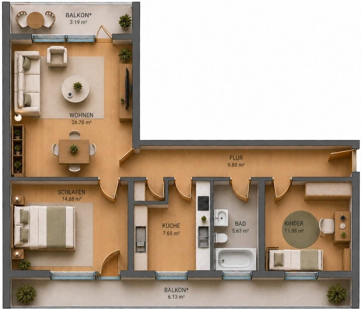 Prodej bytu 3+1 86 m², Kurt-Schumacher-Straße 7, Weinheim, Bádensko-Württembersko Prodej bytu 3+1 86 m², Kurt-Schumacher-Straße 7, Weinheim, Bádensko-Württembersko