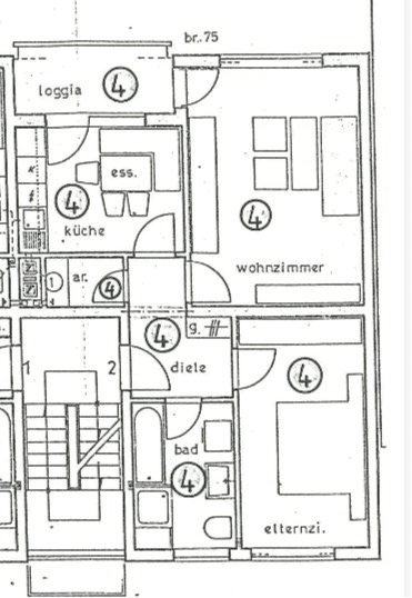 Pronájem bytu 2+1 62 m², Jockgrim, Porýní-Falc Pronájem bytu 2+1 62 m², Jockgrim, Porýní-Falc