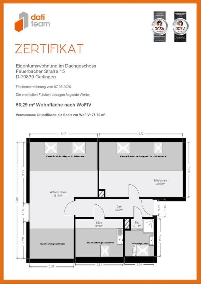 Prodej bytu 2+1 57 m², Feuerbacher Straße 15, Gerlingen, Bádensko-Württembersko Prodej bytu 2+1 57 m², Feuerbacher Straße 15, Gerlingen, Bádensko-Württembersko
