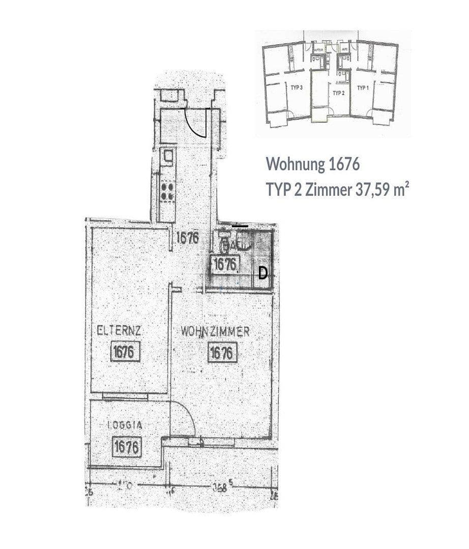 Prodej bytu 2+1 38 m², München, Bavorsko Prodej bytu 2+1 38 m², München, Bavorsko