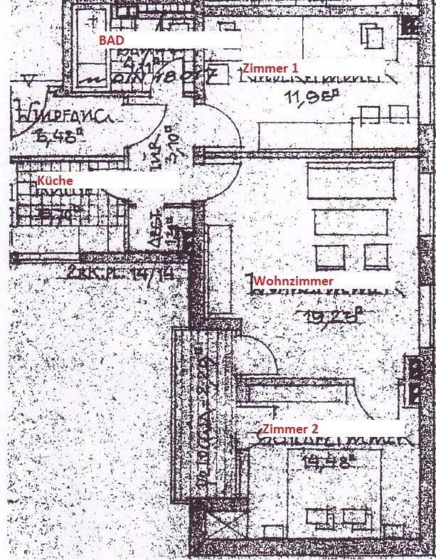 Pronájem bytu 3+1 67 m², Bauverein str 23, Nürnberg, Bavorsko Pronájem bytu 3+1 67 m², Bauverein str 23, Nürnberg, Bavorsko