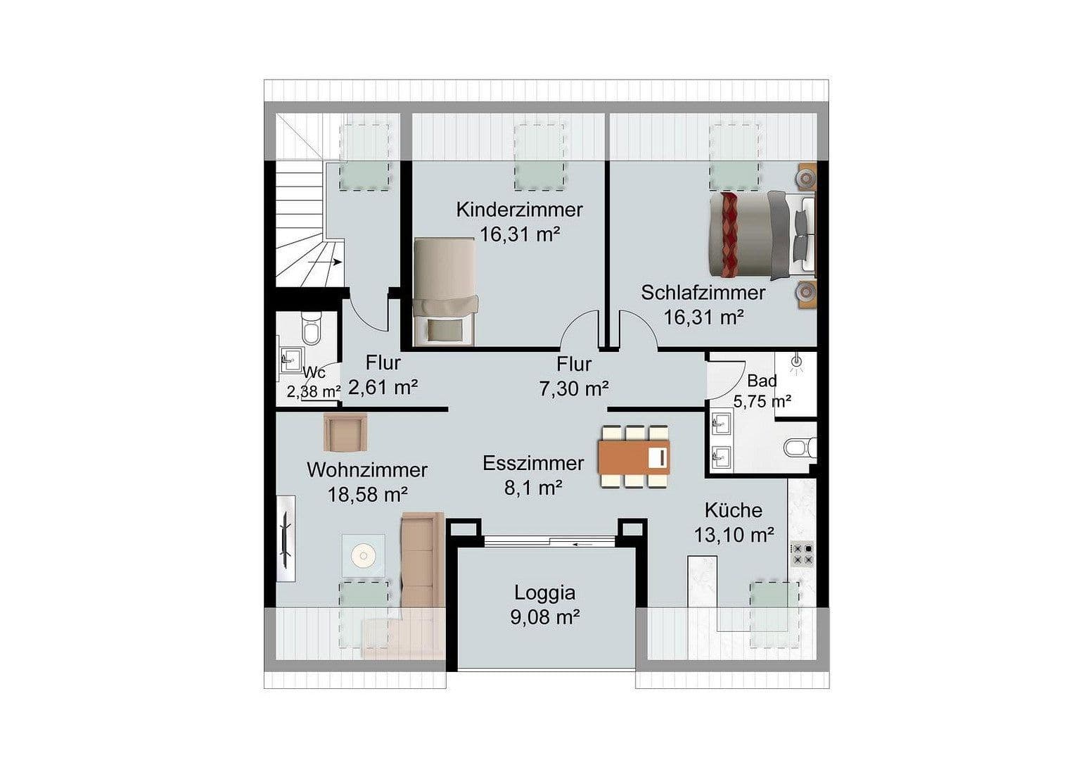Pronájem bytu 3+1 95 m², Güldensteinstraße 50, Heilbronn, Bádensko-Württembersko Pronájem bytu 3+1 95 m², Güldensteinstraße 50, Heilbronn, Bádensko-Württembersko