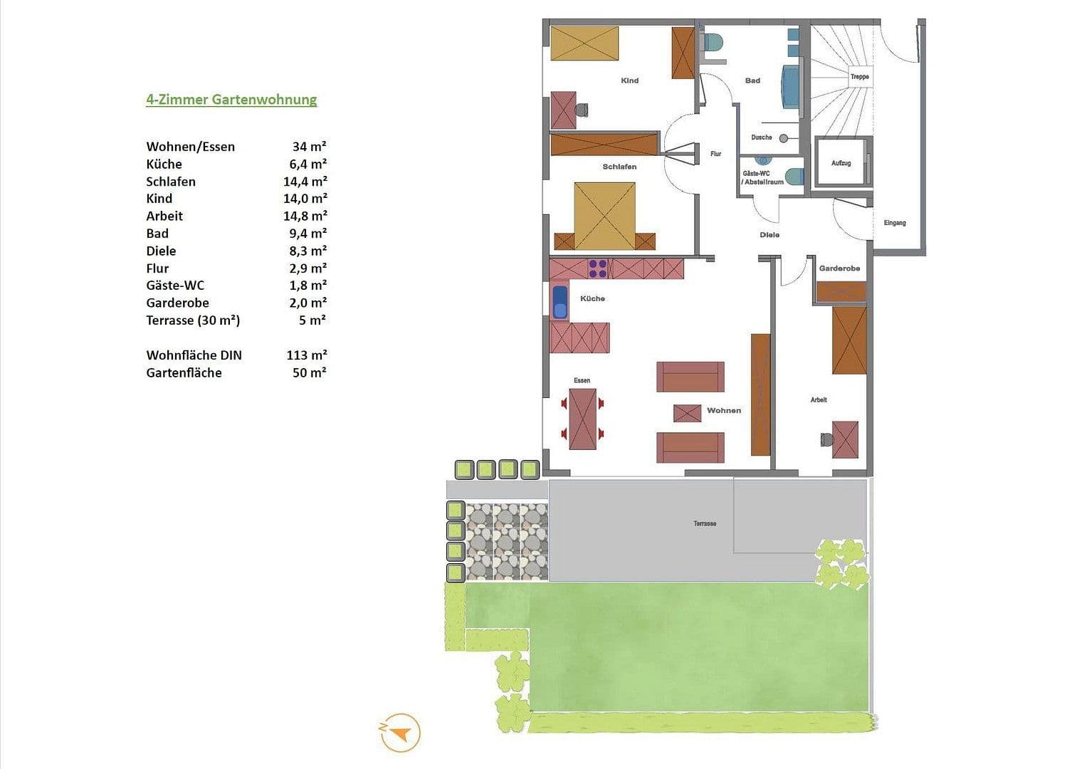 Prodej bytu 4+1 113 m², Altdorf, Bádensko-Württembersko Prodej bytu 4+1 113 m², Altdorf, Bádensko-Württembersko