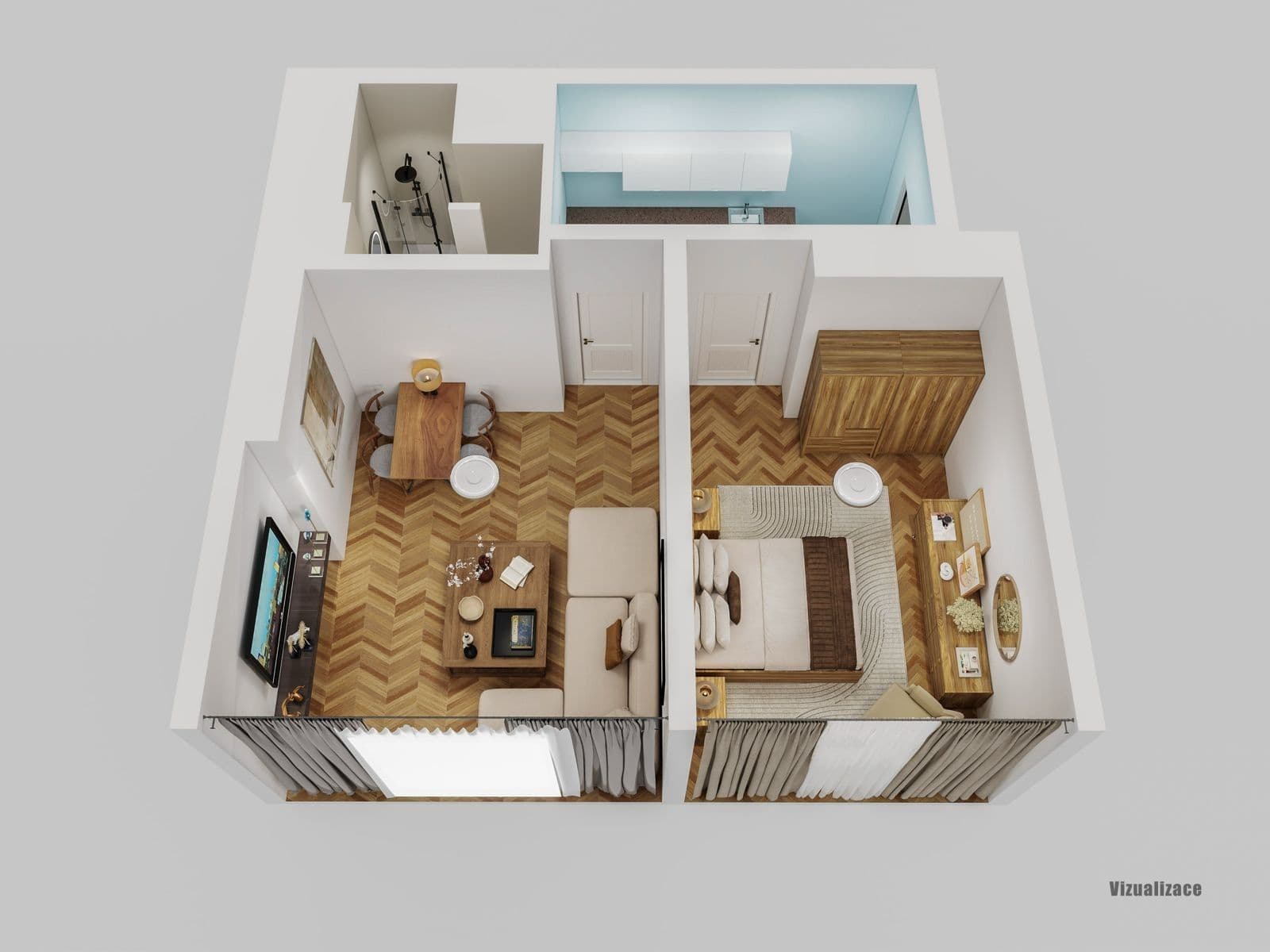 Pronájem bytu 2+kk 51 m², V Horkách, Praha, Praha Pronájem bytu 2+kk 51 m², V Horkách, Praha, Praha