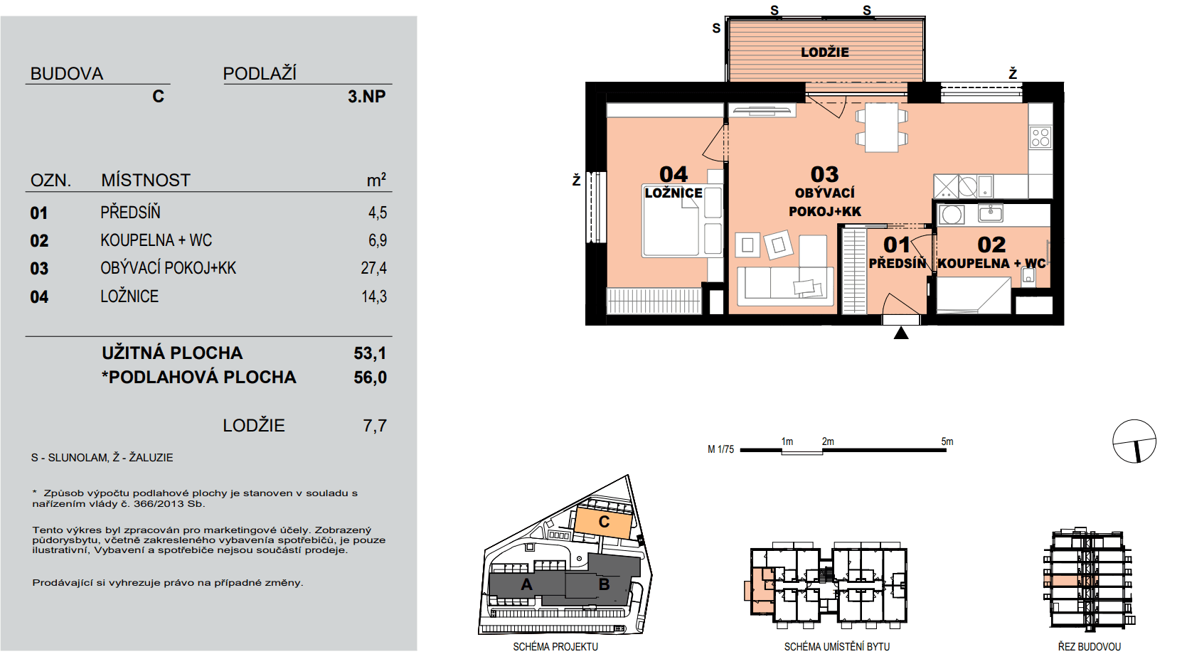 Pronájem bytu 2+kk 56 m², Vondřichova, Mladá Boleslav, Středočeský kraj Pronájem bytu 2+kk 56 m², Vondřichova, Mladá Boleslav, Středočeský kraj