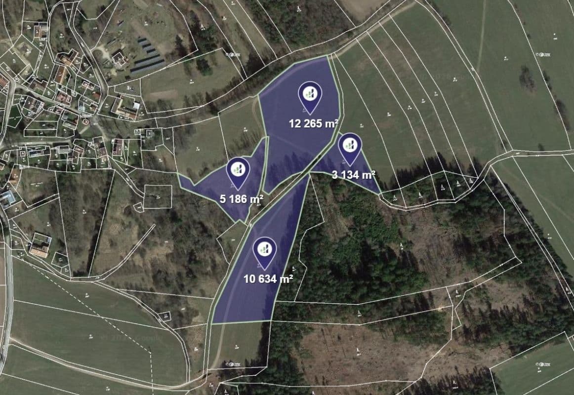 Prodej pozemku 31.219 m², Lodhéřov, Jihočeský kraj Prodej pozemku 31.219 m², Lodhéřov, Jihočeský kraj