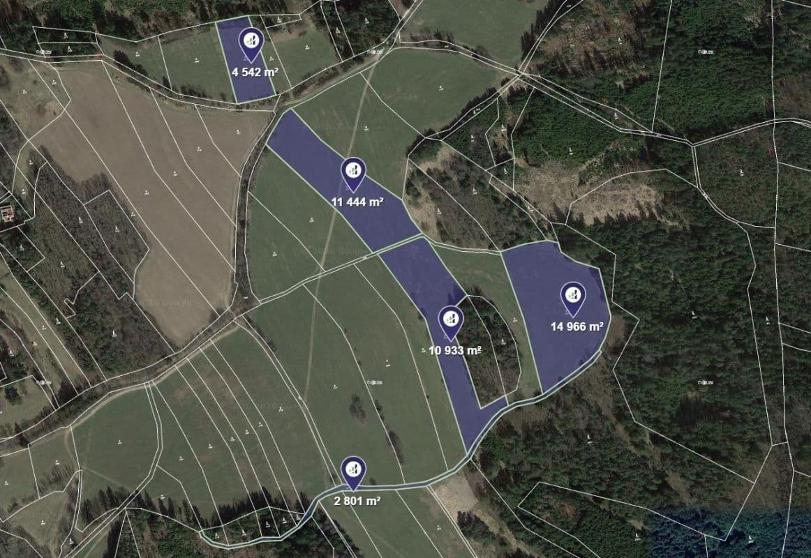 Prodej pozemku 44.686 m², Lodhéřov, Jihočeský kraj Prodej pozemku 44.686 m², Lodhéřov, Jihočeský kraj