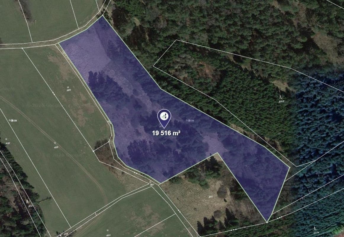 Prodej pozemku 19.516 m², Lodhéřov, Jihočeský kraj Prodej pozemku 19.516 m², Lodhéřov, Jihočeský kraj
