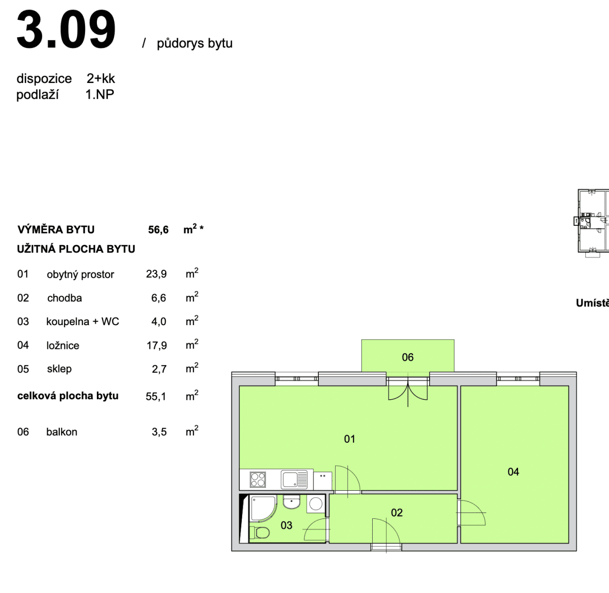 Prodej bytu 2+kk 57 m², Armádní, Milovice, Středočeský kraj Prodej bytu 2+kk 57 m², Armádní, Milovice, Středočeský kraj