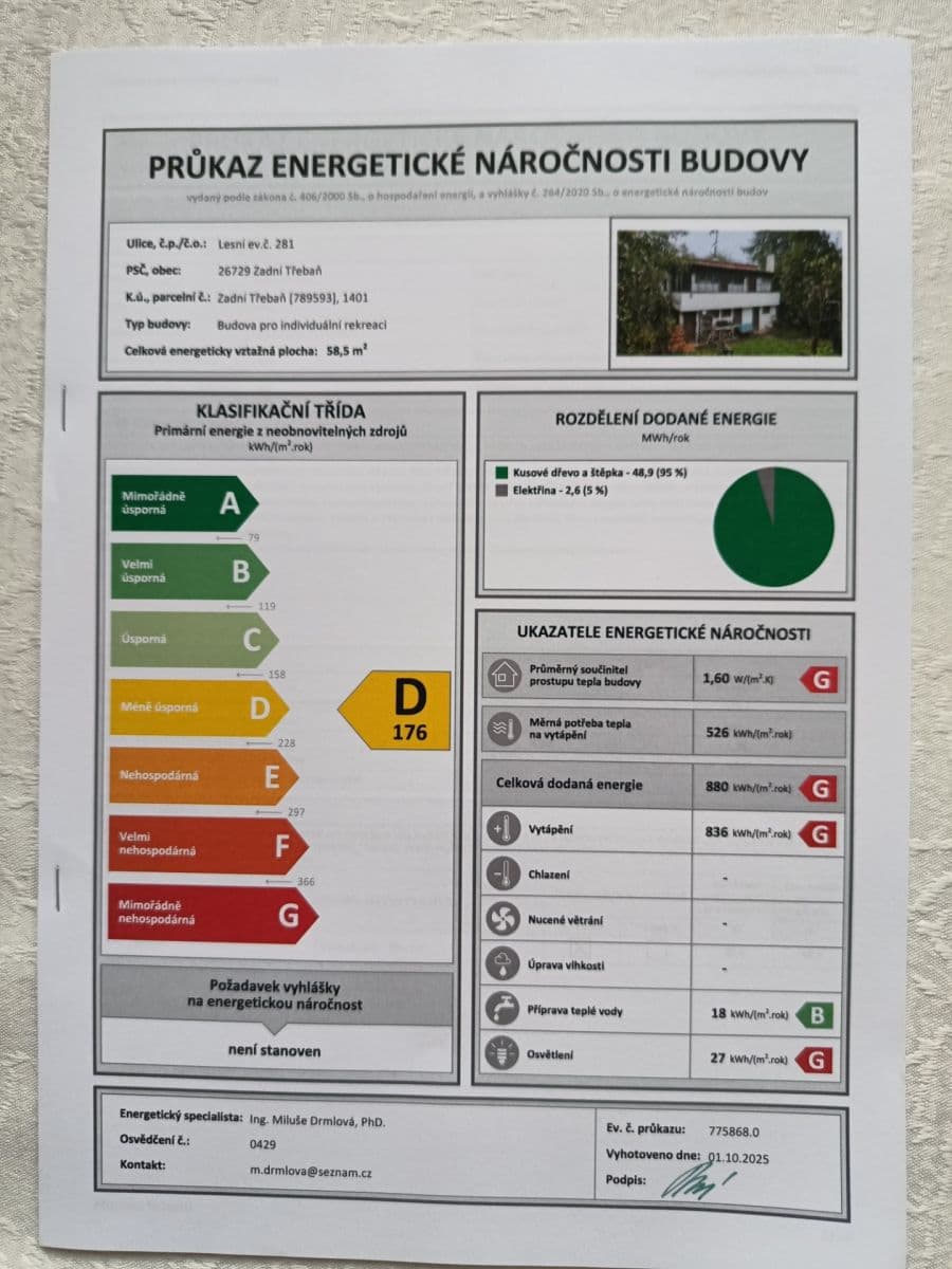 Prodej chaty, chalupy 60 m², pozemek 504 m², Lesní, Zadní Třebaň, Středočeský kraj Prodej chaty, chalupy 60 m², pozemek 504 m², Lesní, Zadní Třebaň, Středočeský kraj