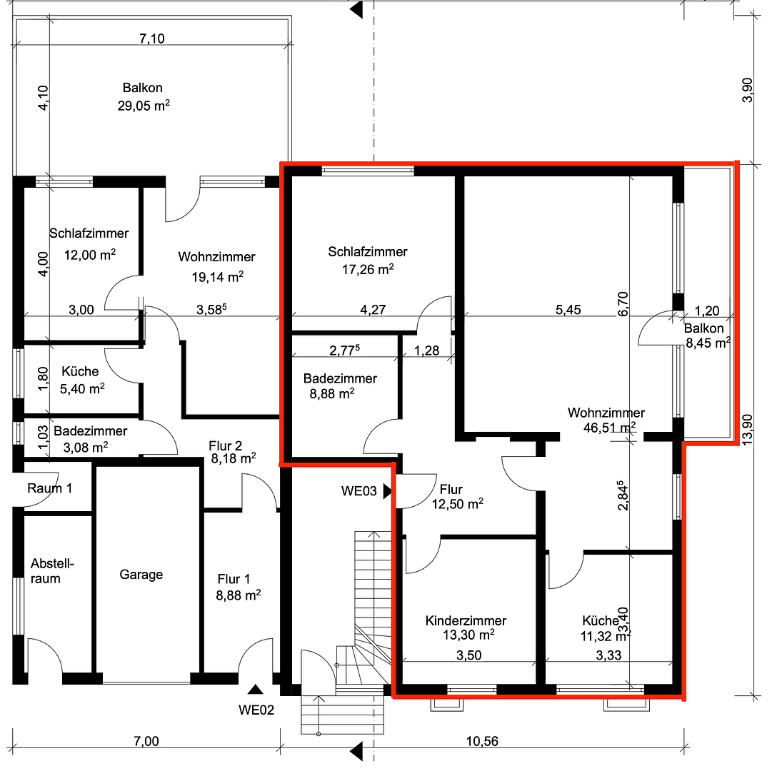 Pronájem bytu 3+1 114 m², Ringstraße 1b, Sundern, Severní Porýní-Vestfálsko Pronájem bytu 3+1 114 m², Ringstraße 1b, Sundern, Severní Porýní-Vestfálsko