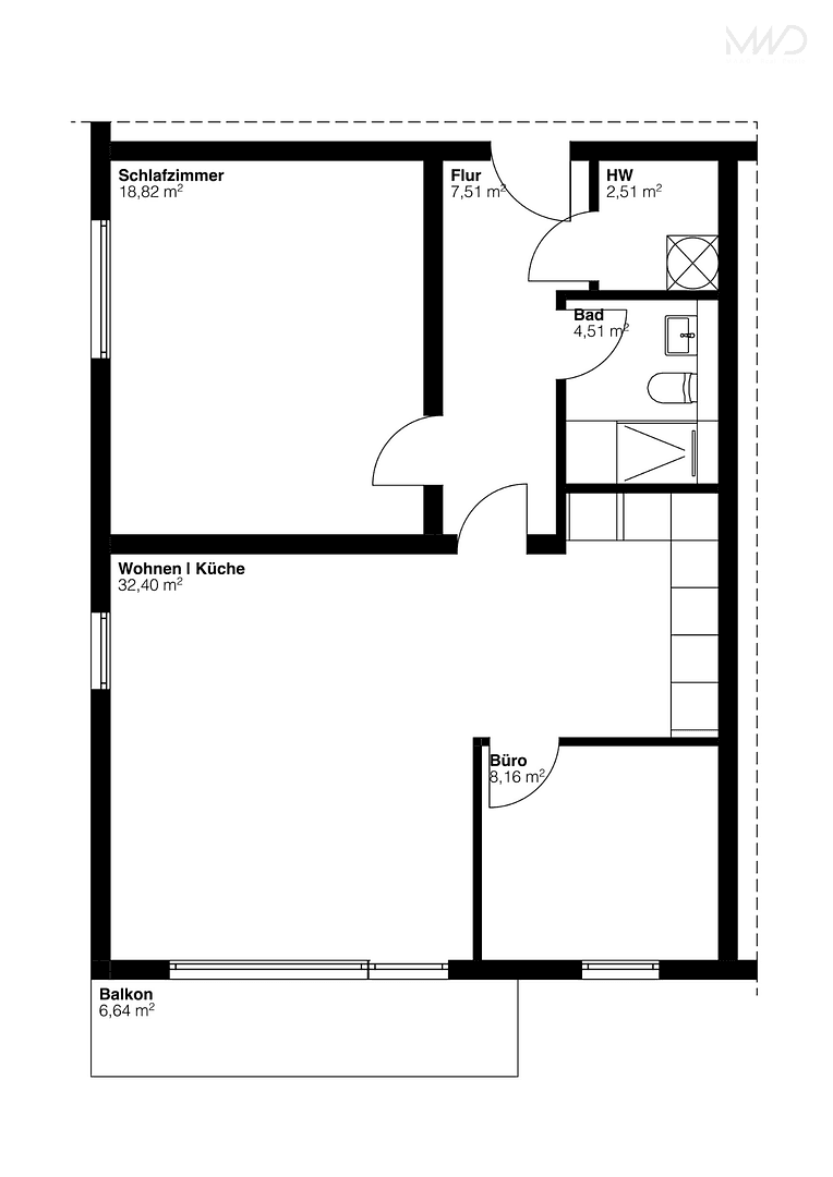 Prodej bytu 2+kk 77 m², Wiesbaden, Hessen Prodej bytu 2+kk 77 m², Wiesbaden, Hessen